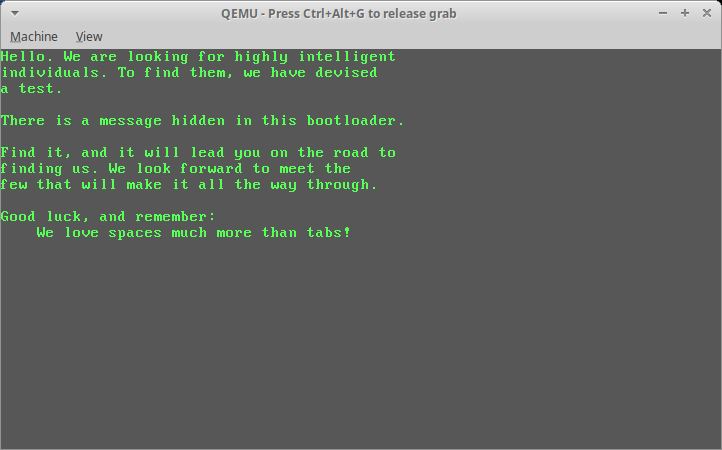 Booting the file in Qemu